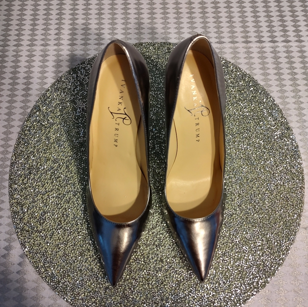 Ivanka Trump Silver Pumps